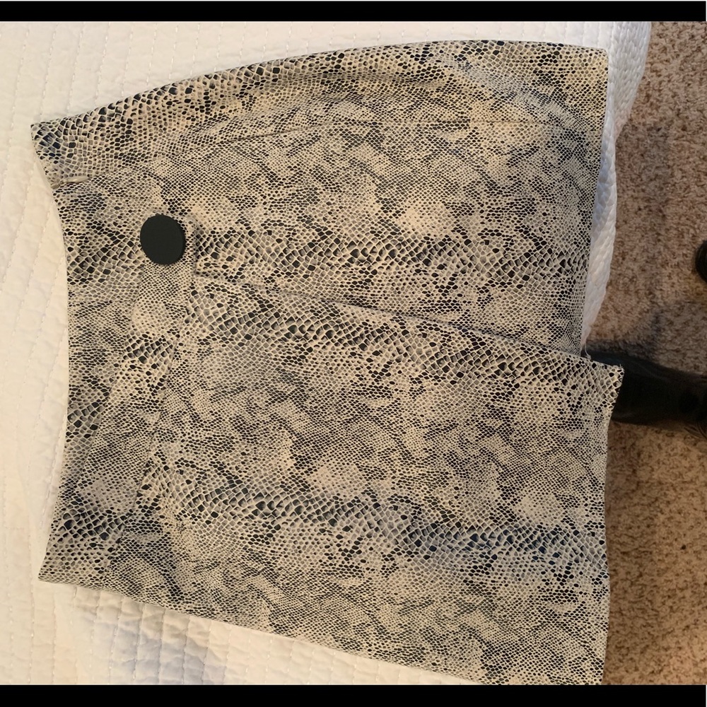 Snake print skirt